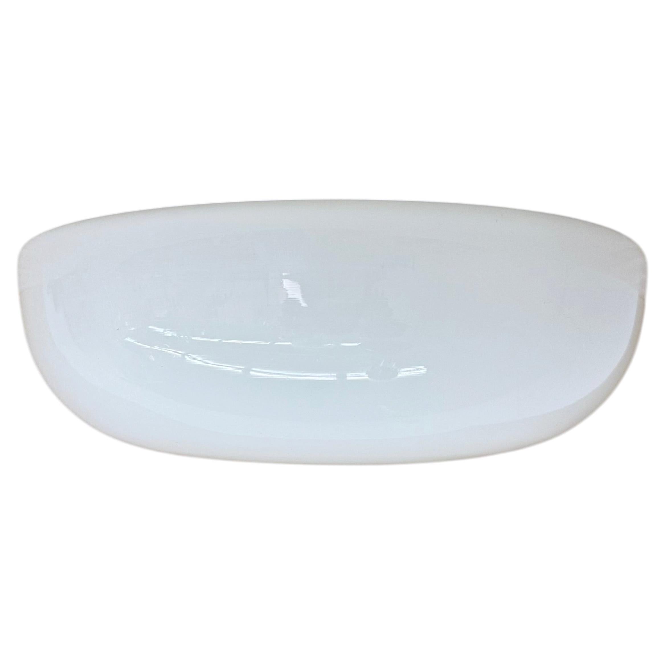 Gispen ceiling lamp Dutch design opaline glass, 1930’s