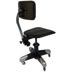 Gispen, en Caroline du Nord Fauteuil de travail Hoffmann 1953, chaise à écrire 359 PQ