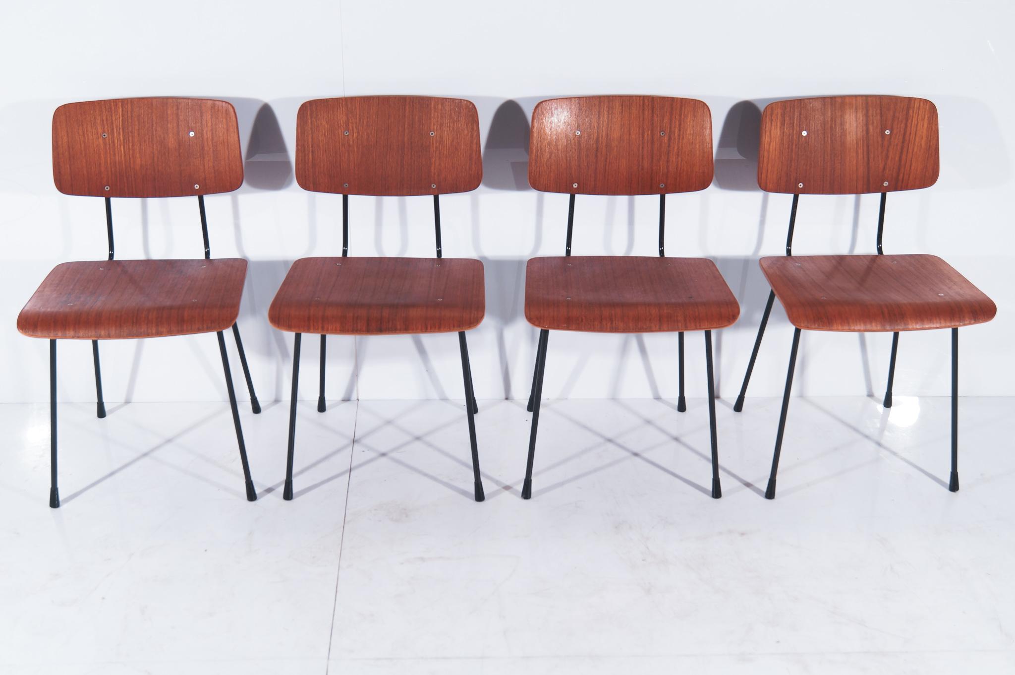 Mid-20th Century Gispen Chair 1262, by AR Cordemeyer, Set of 4