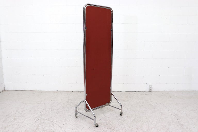 Gispen Chrome Full Length Rolling Mirror at 1stDibs rollspiegel