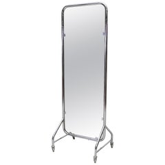 Gispen Chrome Full Length Rolling Mirror