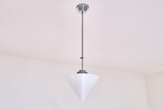 Gispen Cone Shaped Pendant Light with Adjustable Drop Height, Netherlands, 1950s