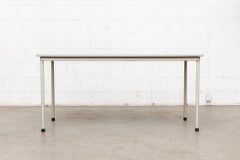 Gispen Dutch Industrial Metal Dining or Conference Table