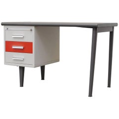 Vintage Gispen Industrial Metal Desk