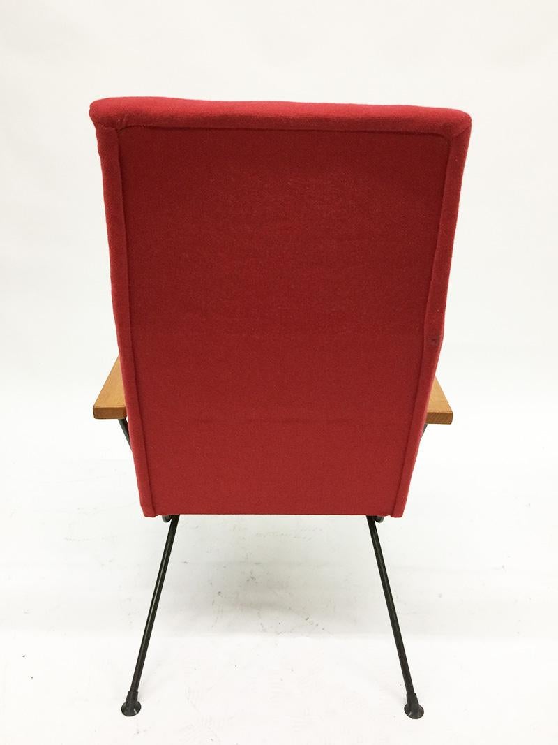 Metal Gispen Lounge Chair, Model 1410 by A.R. Cordemeijer, 1959 For Sale