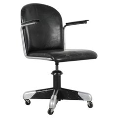 Silla de oficina con ruedas Gispen Modelo 356 PQ, diseñada por Willem H. Gispen