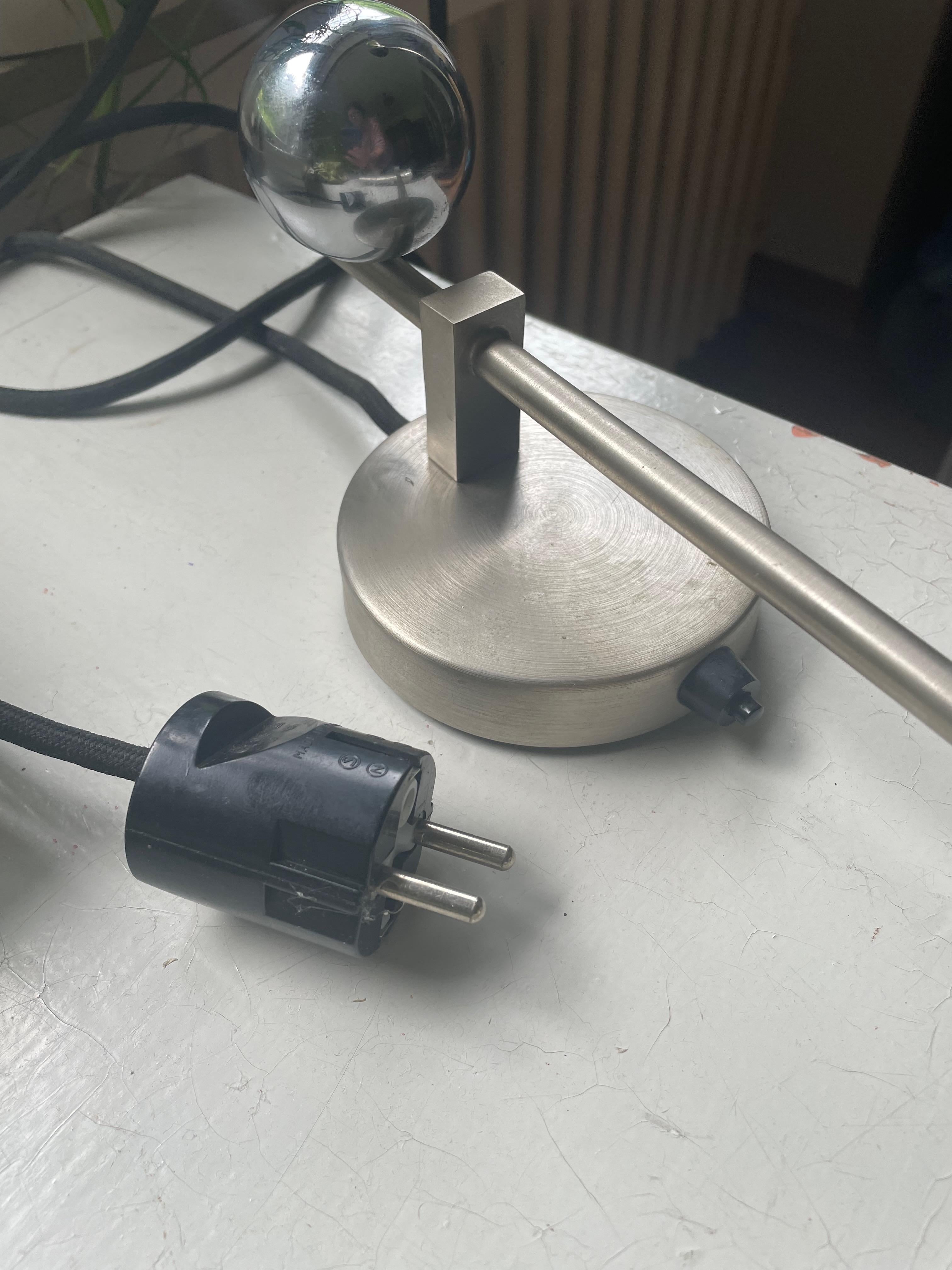 Metalwork Gispen Piano lamp. Designed by P.Oud and H.Gispen 1928. Later version. For Sale