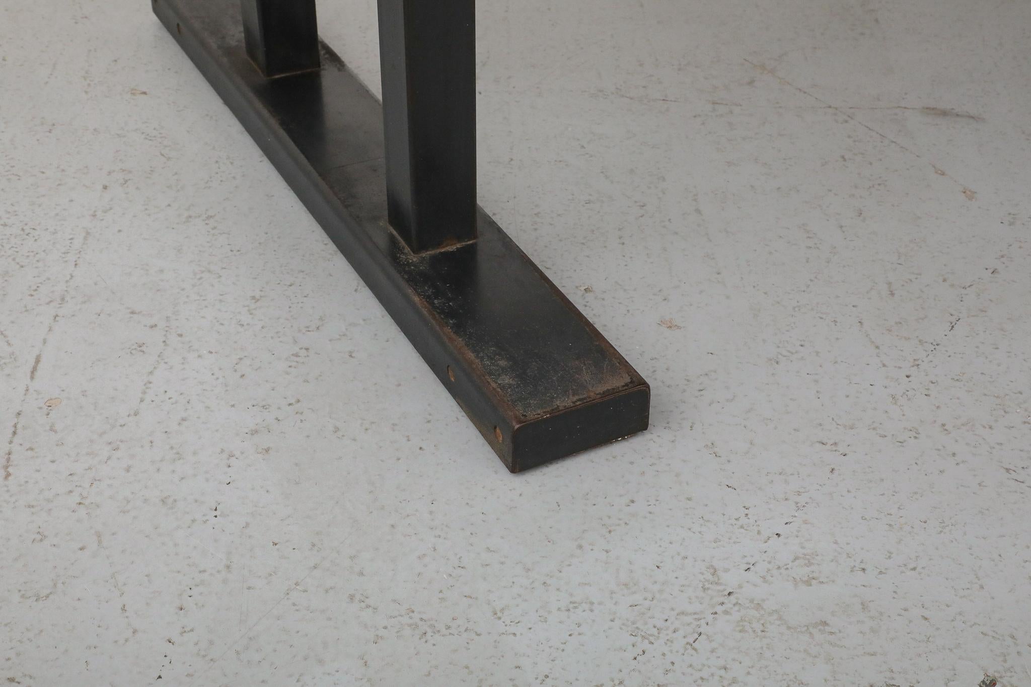 Gispen Style Black Stained Conference or Dining Table by Tijsseling, Netherlands in vendita 3