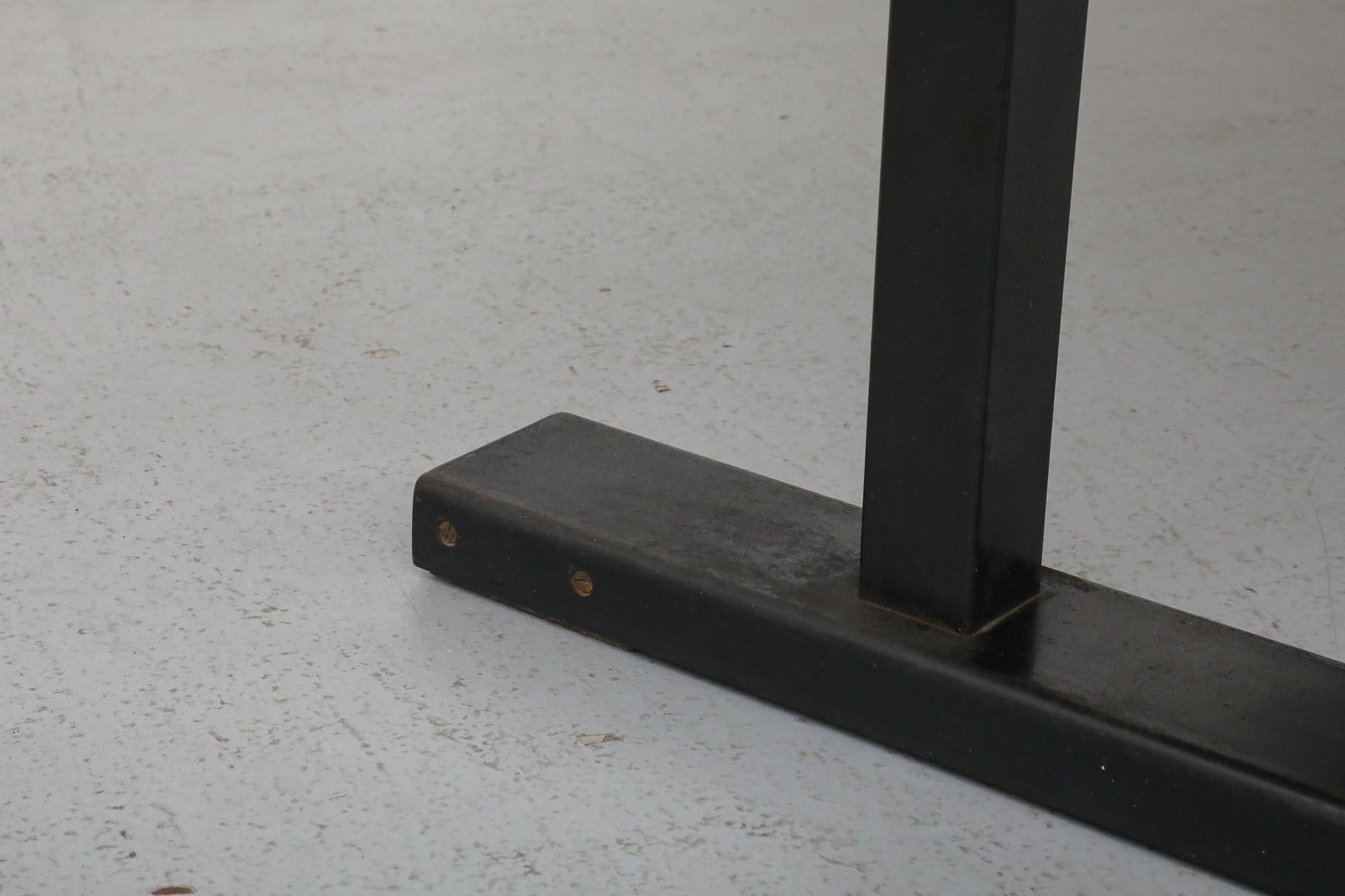 Gispen Style Black Stained Conference or Dining Table by Tijsseling, Netherlands in vendita 5