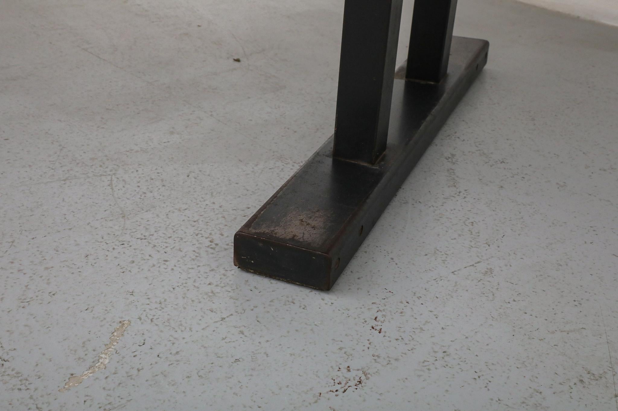 Gispen Style Black Stained Conference or Dining Table by Tijsseling, Netherlands in vendita 10