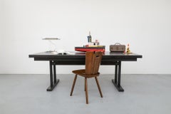 Gispen Style Black Stained Conference or Dining Table by Tijsseling, Netherlands