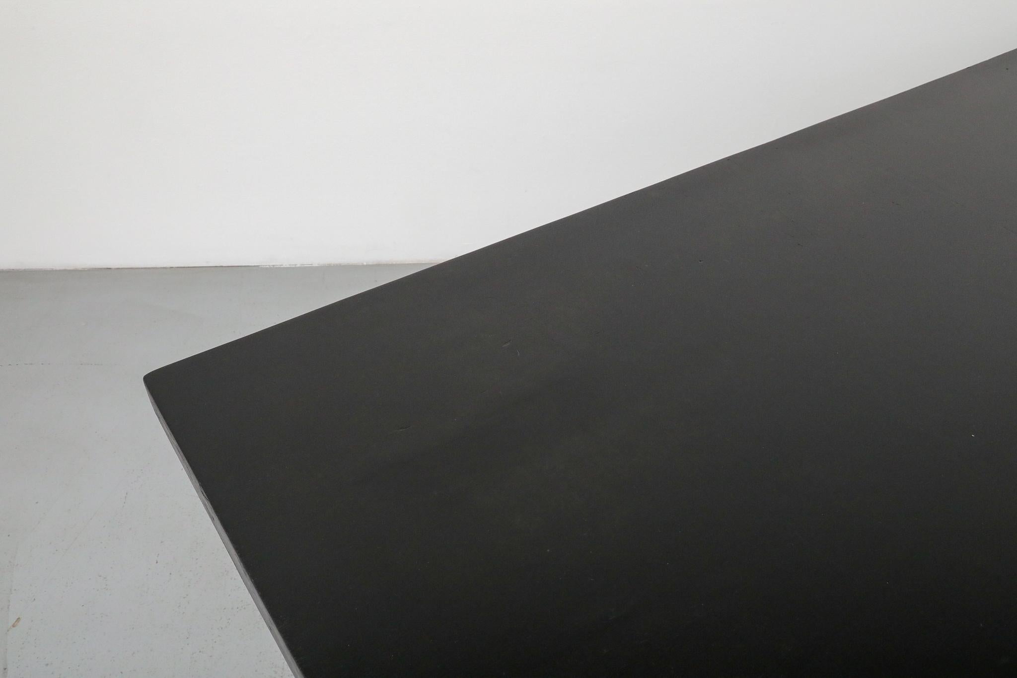 Gispen Style Black Stained Conference or Dining Table by Tijsseling, Netherlands in vendita 2