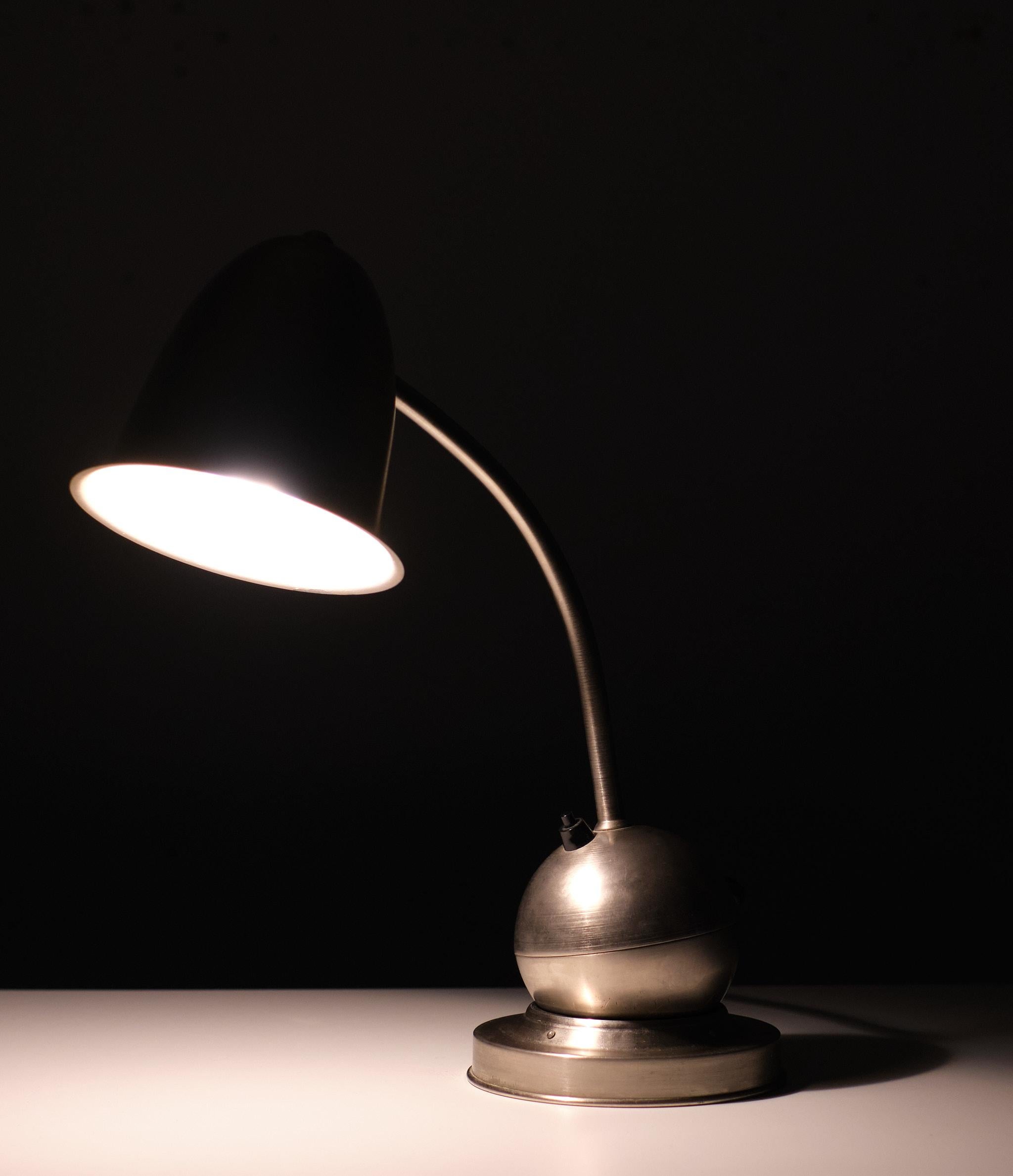 Early 20th Century Gispen the Tumbler Art Deco Table Lamp
