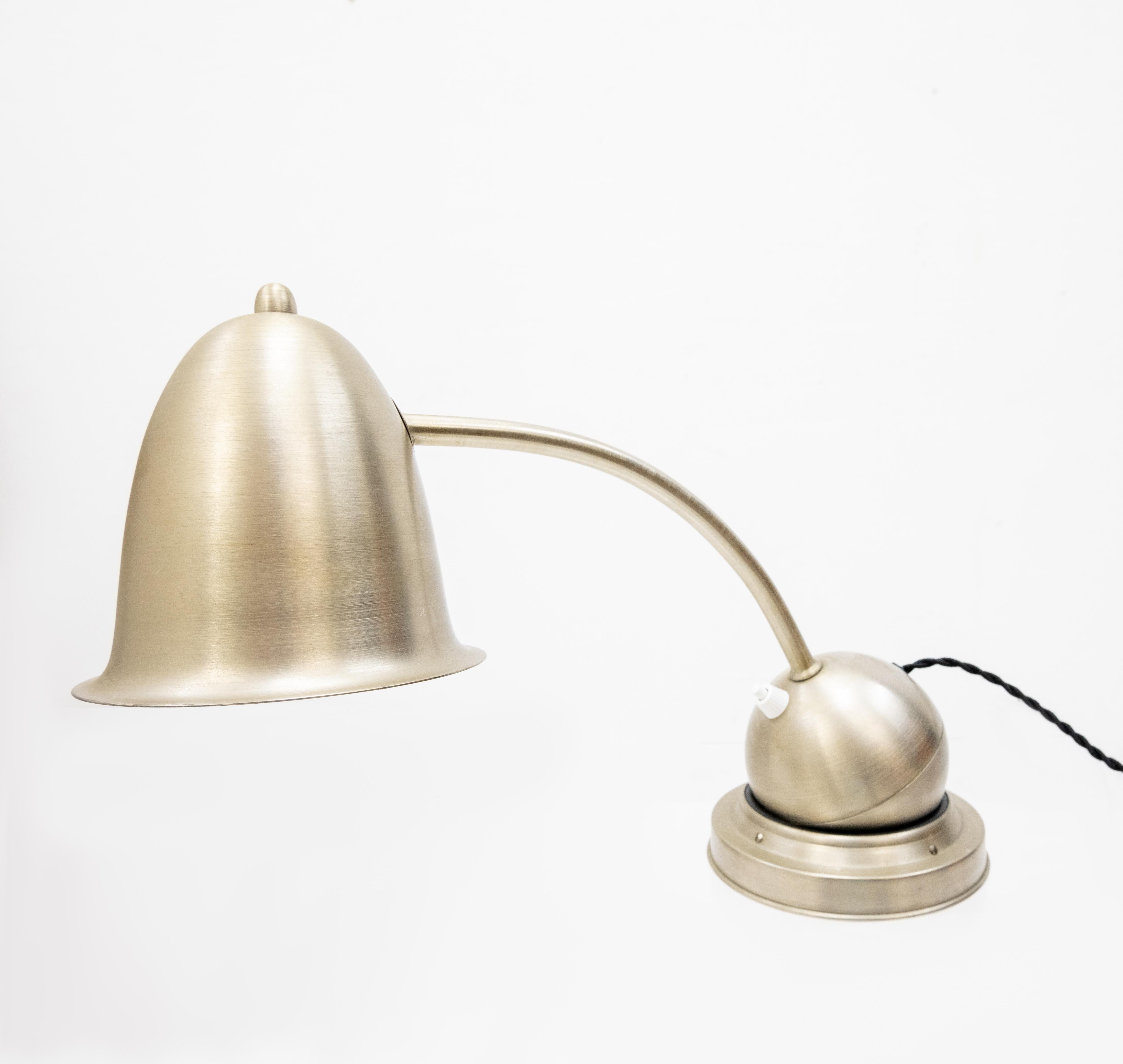 Nickel Gispen the Tumbler Art Deco Table Lamp