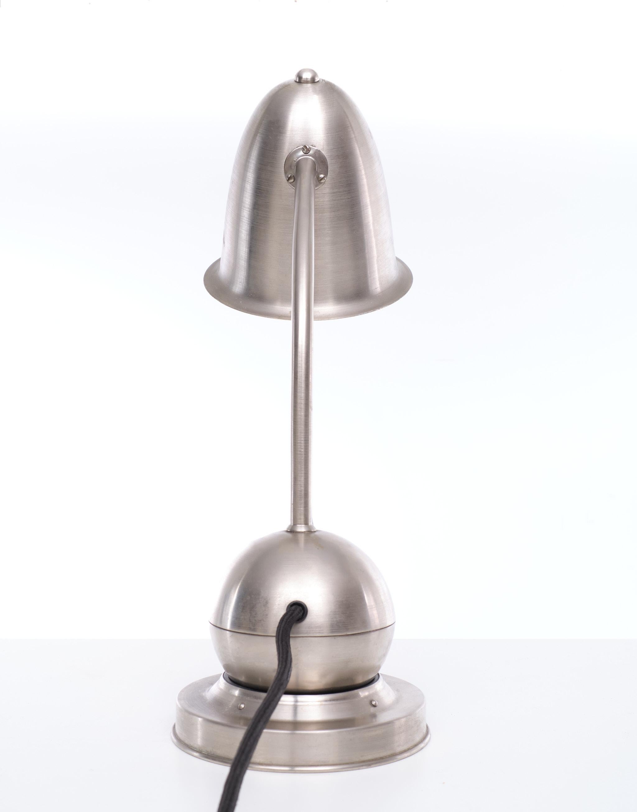 Aluminum Gispen the Tumbler Art Deco Table Lamp