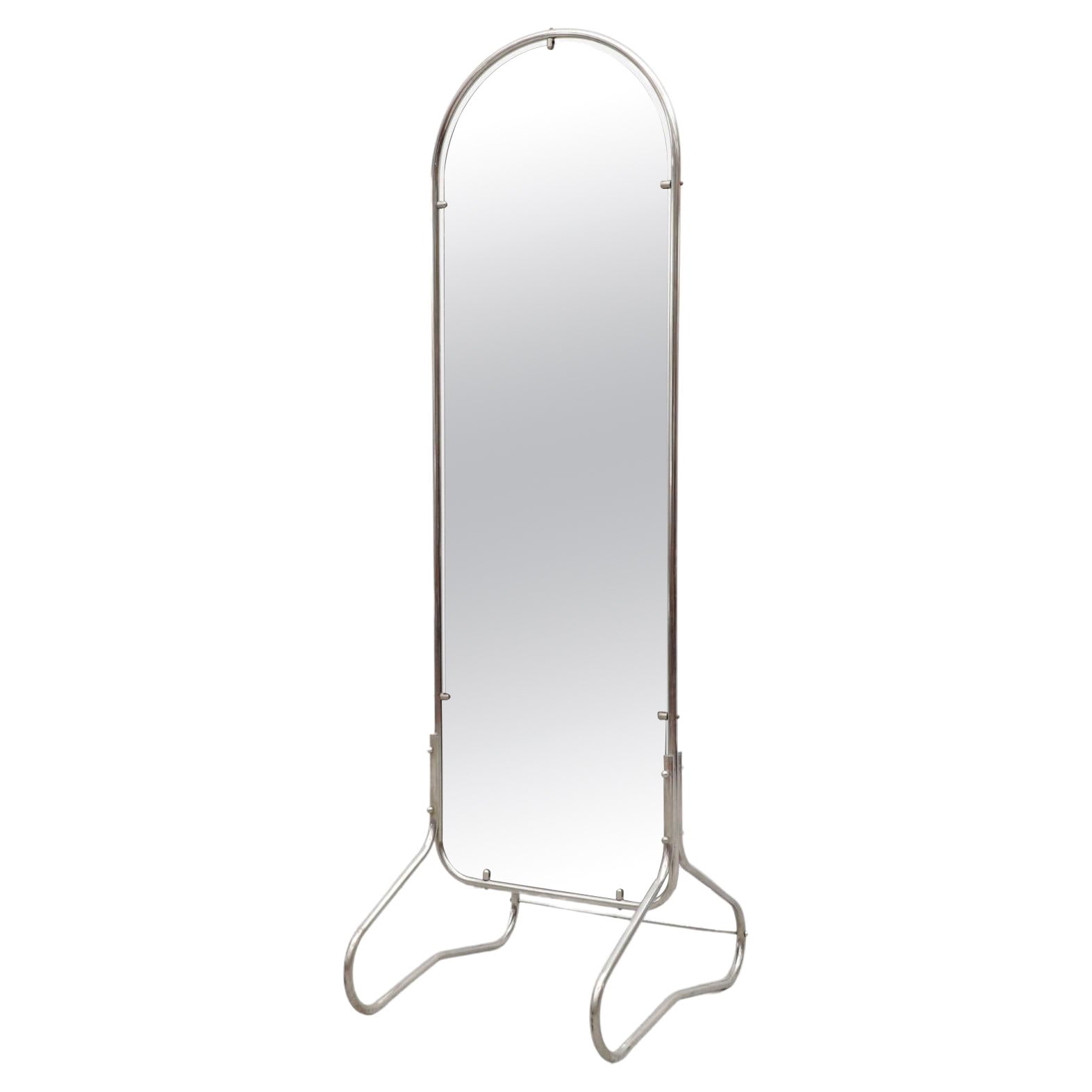 Gispen Tubular Chrome Floor Mirror