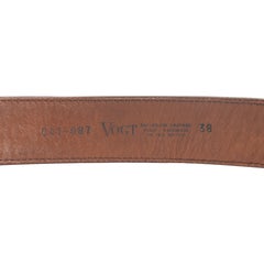 Gist Sterling Buckle on Vogt Belt