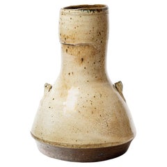 Gistave Tiffoche Large 20th Century Brown Ceramic Vase, circa 1960