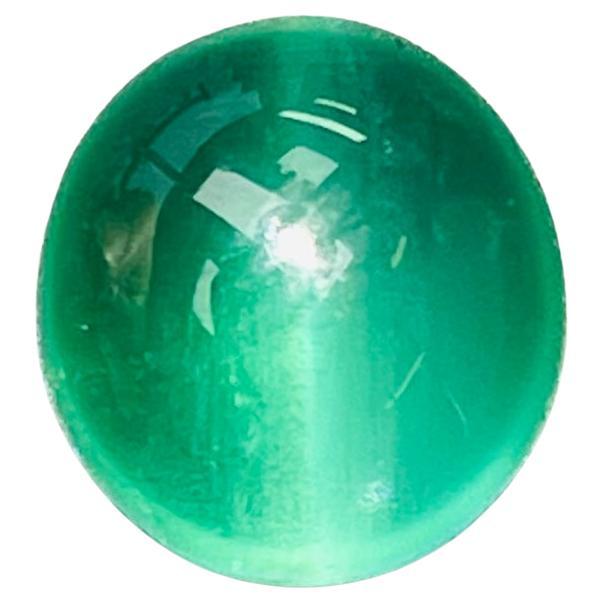 4.12 Ct GIA certificate Natural Emerald Cat’s eye Brazil Most eye clean quality