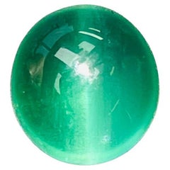 4.12 Ct GIA certificate Natural Emerald Cat’s eye Brazil Most eye clean quality