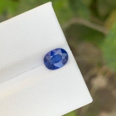 GIT Certified 1.21 Carat Natural Loose Blue Sapphire Gemstone