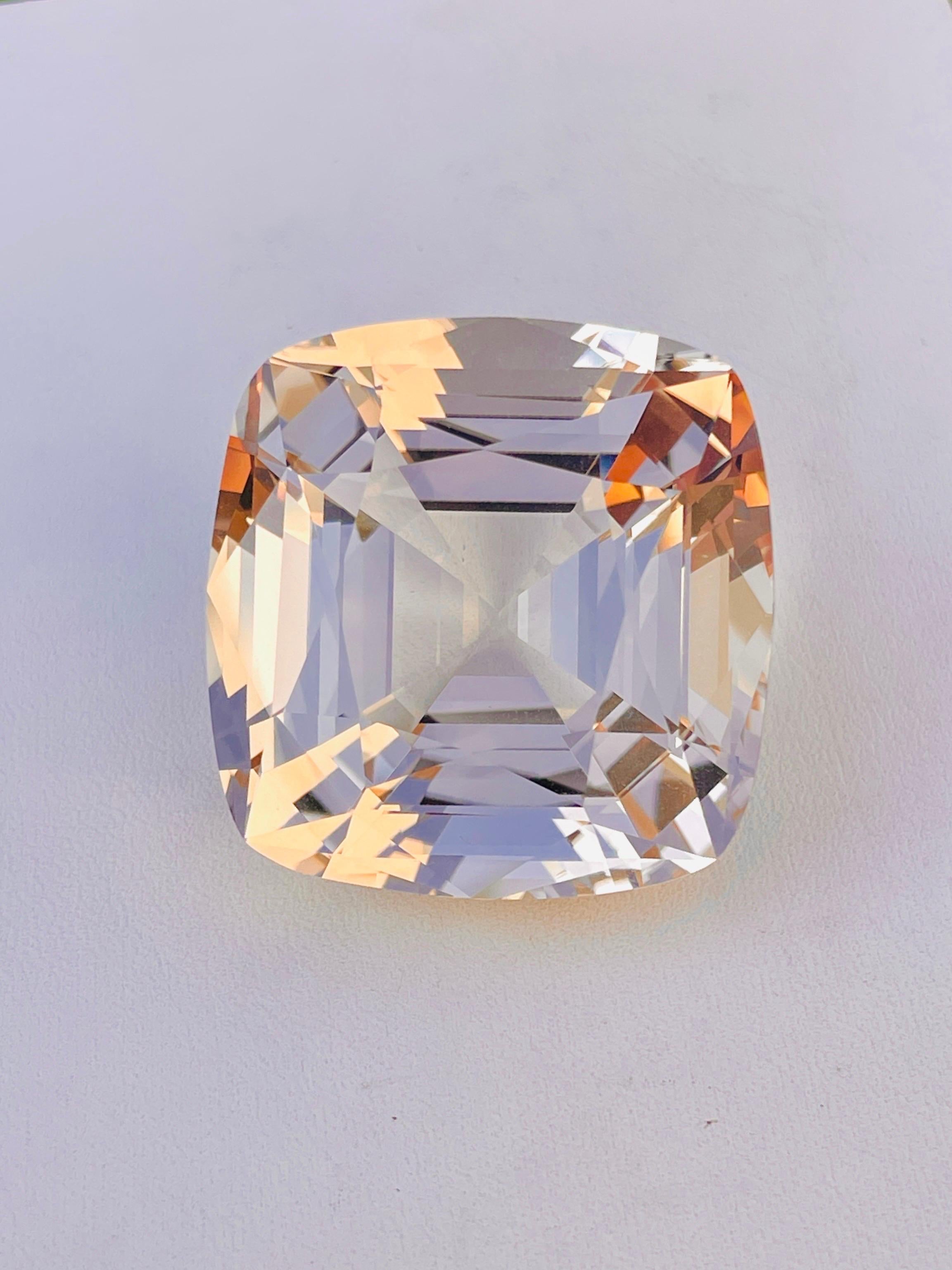 Git Certified 221.4ct natural topaz no treatment Brazil collection size WB cut For Sale 1