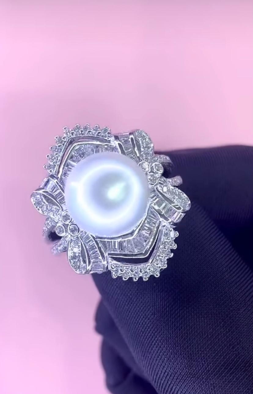 Adorn yourself with the epitome of elegance - white South Sea Pearl ring . Its luminous luster and radiant shine beautifully reflect sophistication and grace.
The pearls are a testament to unparalleled beauty, creates a timeless piece of luxury