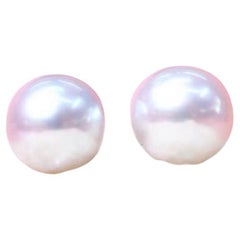 GIT Certified South Sea Pearls 18k Gold Earrings