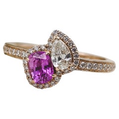 GIT & GFCO Certified Pink Sapphire Ring