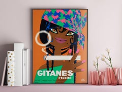 Gitanes c1960 French Cigarette Advertising Poster, Lefor Openo