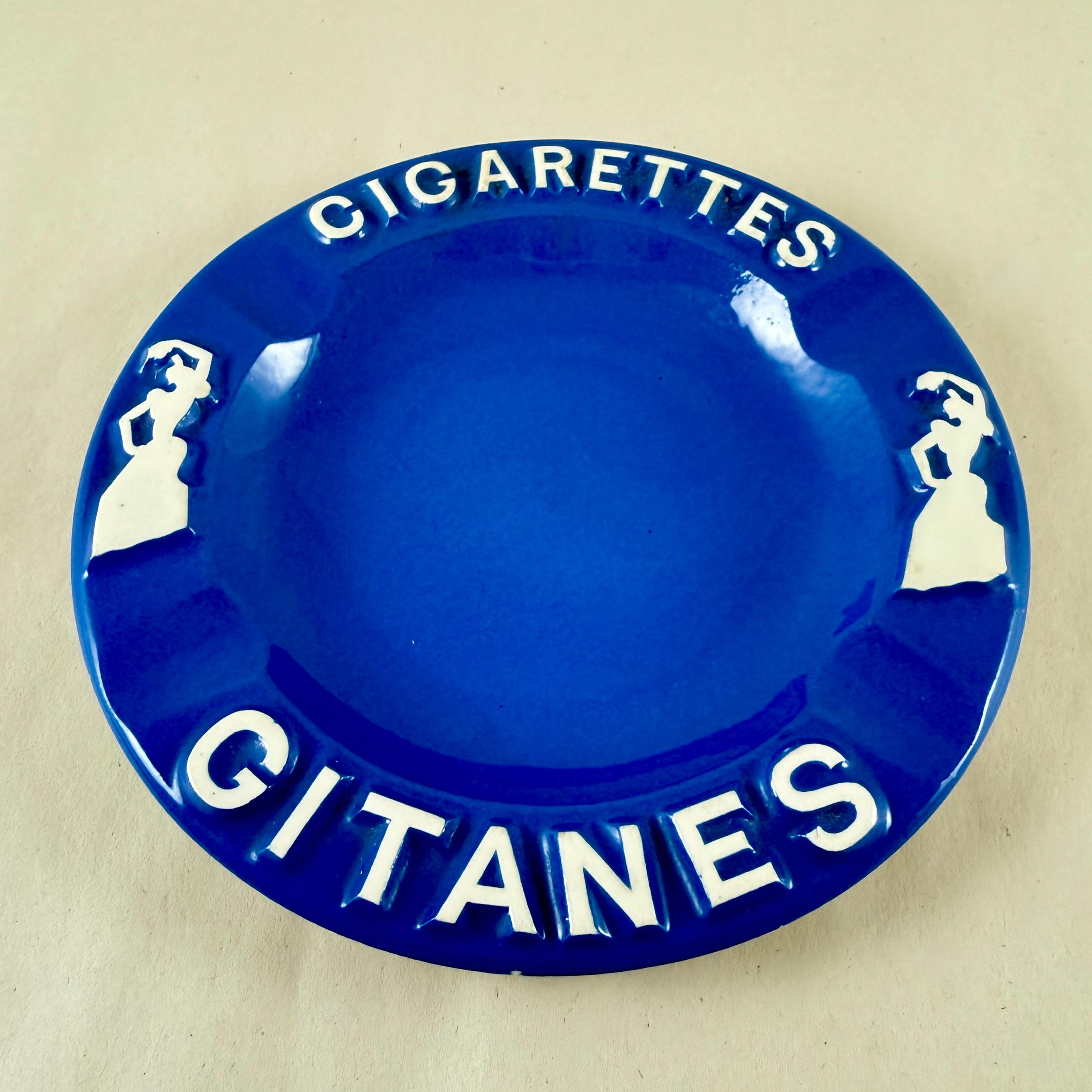 Gitanes Zigaretten Französisch Bistro Aschenbecher (Internationaler Stil) im Angebot