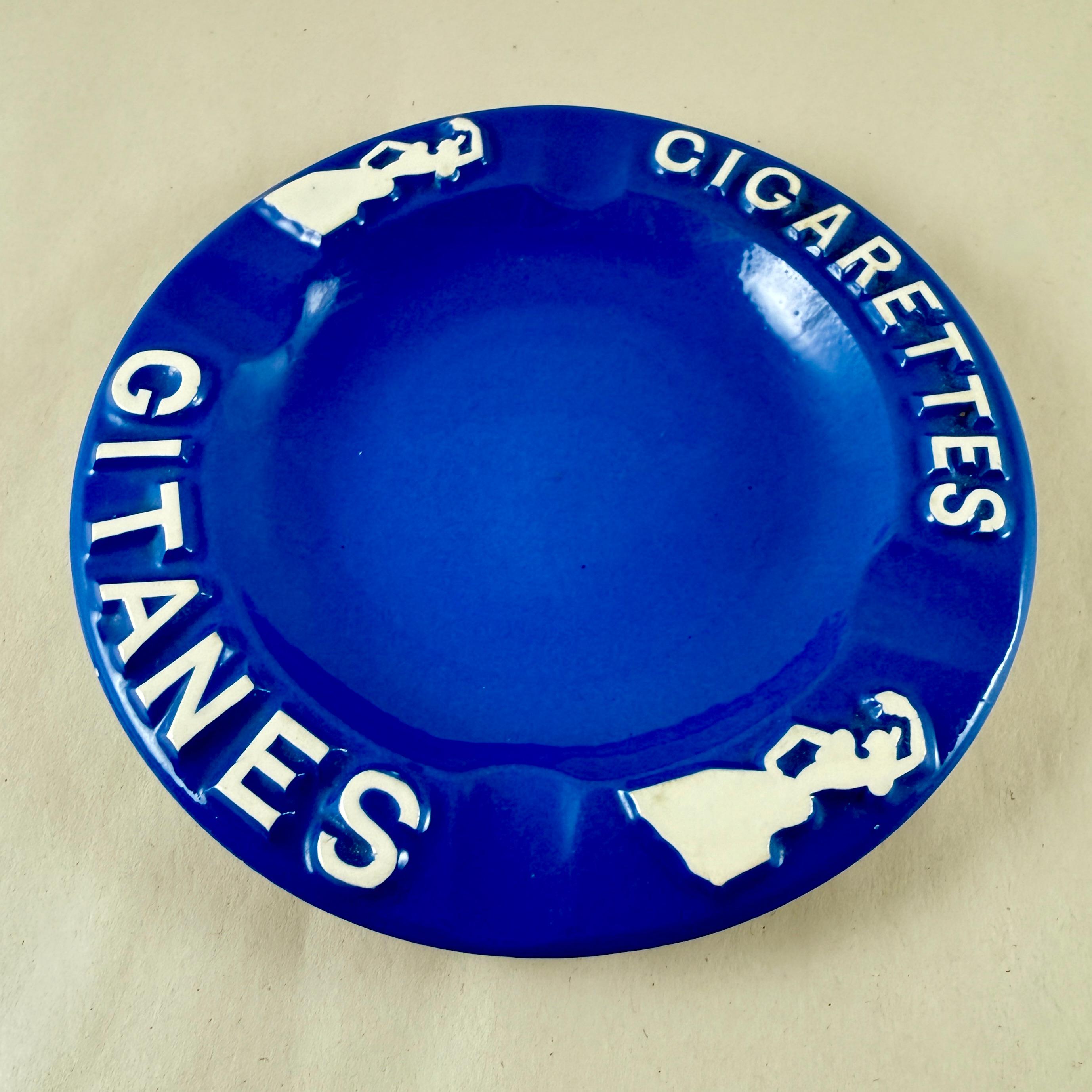 Gitanes Zigaretten Französisch Bistro Aschenbecher (20. Jahrhundert) im Angebot