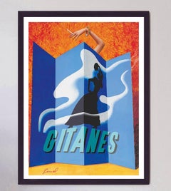 Gitanes - Affiche originale de Hervé Pinel, 1975