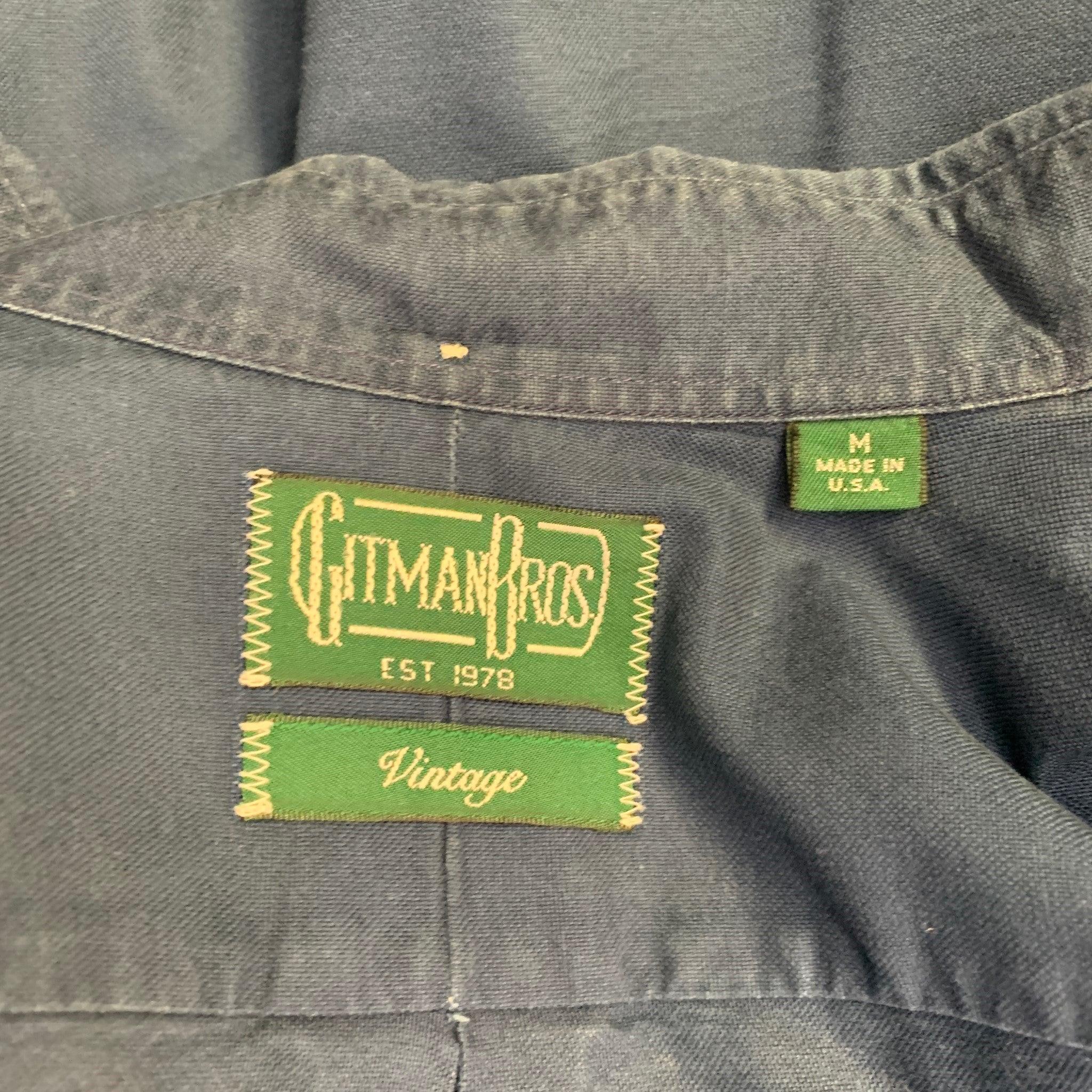 GITMAN BROS Talla M Camisa de manga larga de un bolsillo de algodón índigo en Bueno estado para la venta en San Francisco, CA