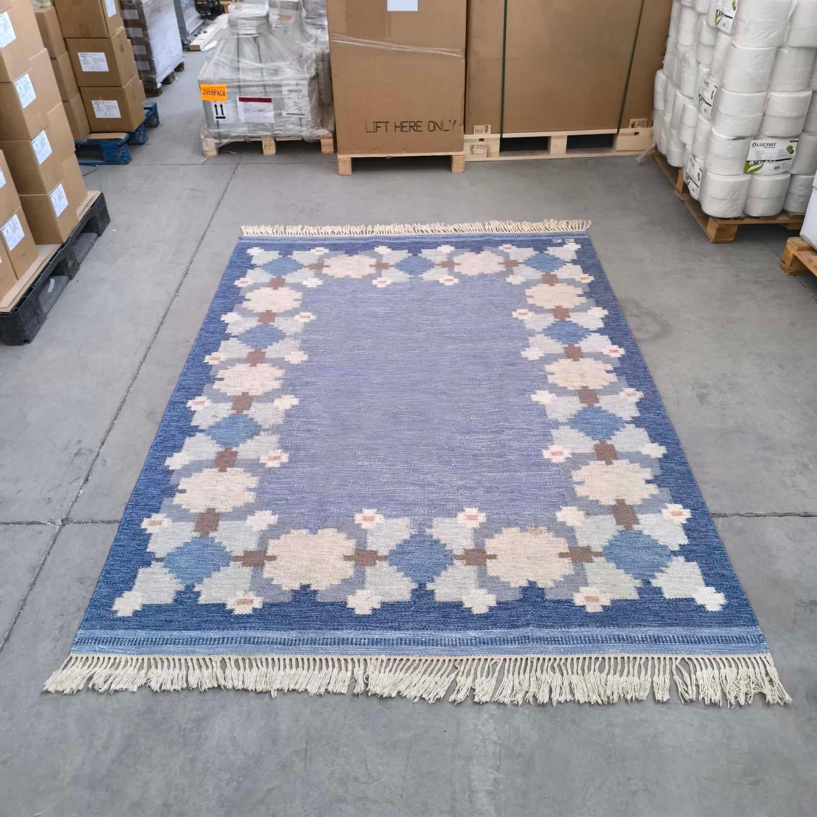 Scandinavian Modern Gitt Grännsjö-Carlsson, Carpet, Wool, Sweden, 1950s For Sale