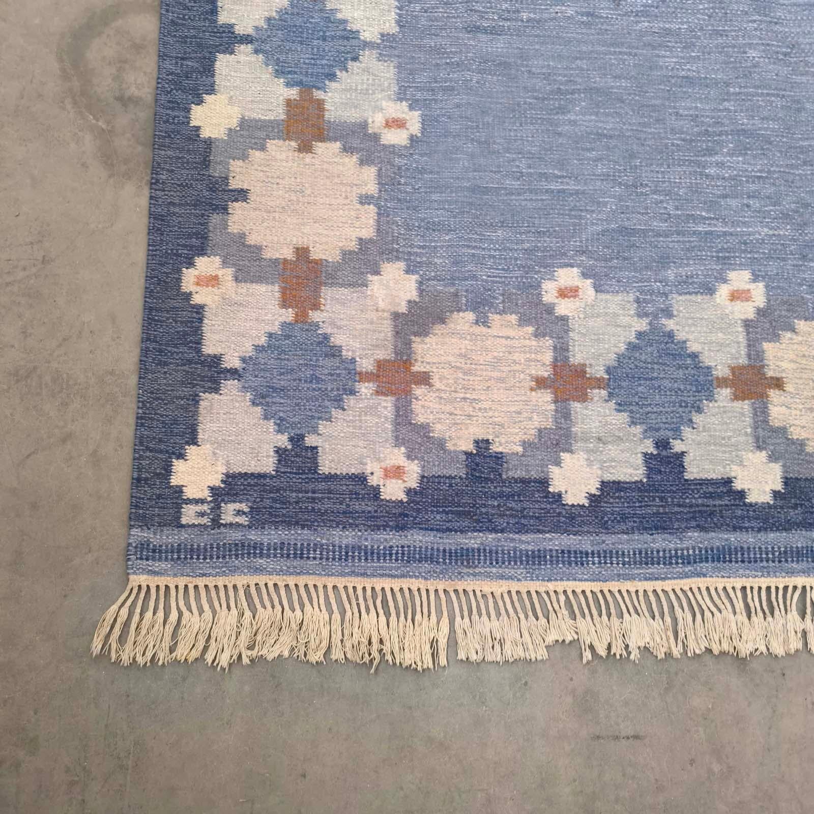 Swedish Gitt Grännsjö-Carlsson, Carpet, Wool, Sweden, 1950s For Sale