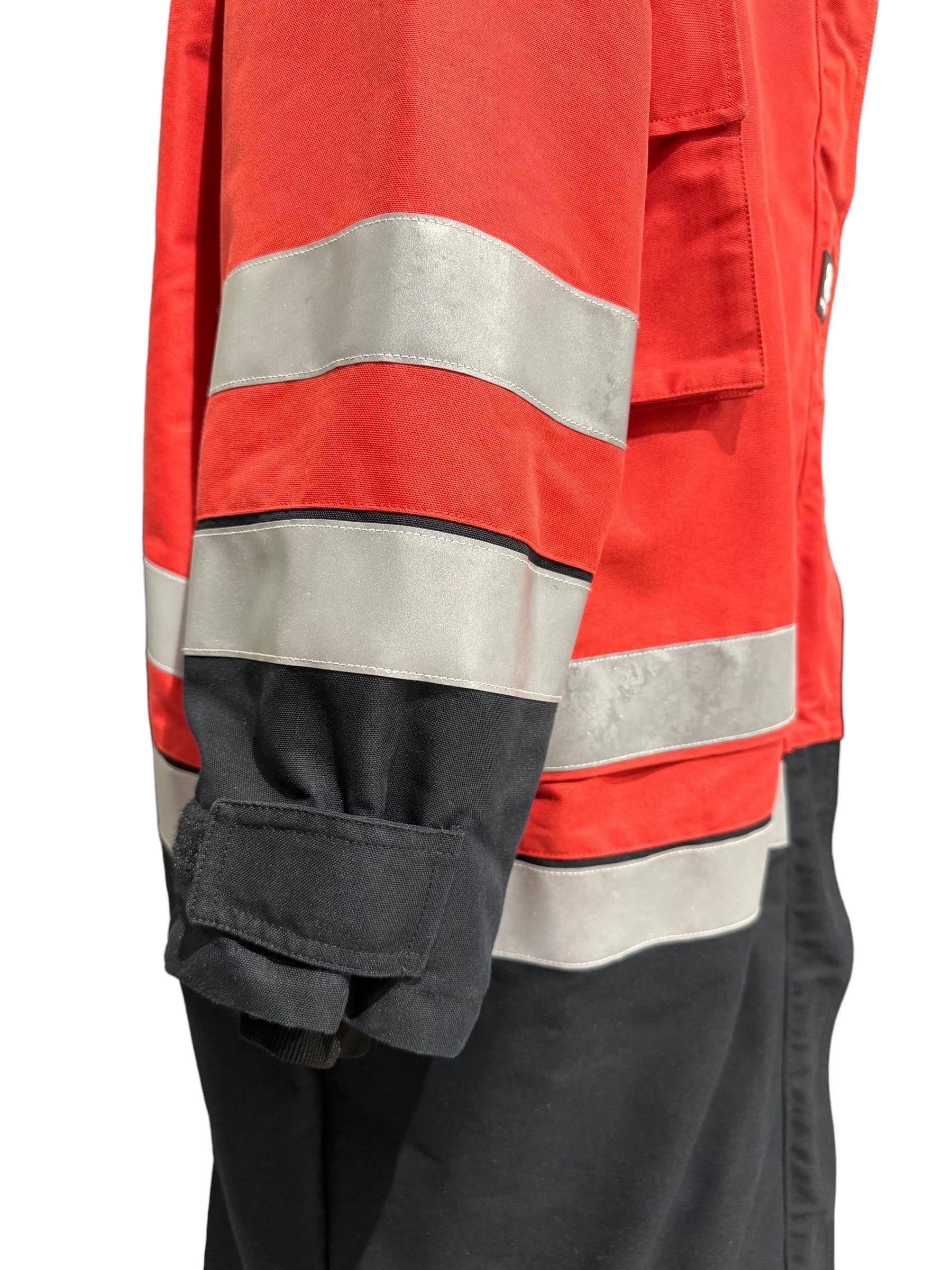 Rosso Giubbino Balenciaga Bicolor Catarifrangente in vendita