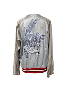 Giubbino Gucci College Raso Azzurro