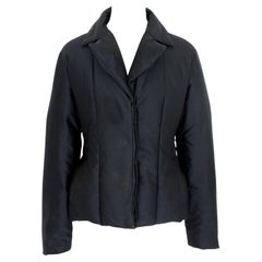 Daunenjacke Schwarz Blumarine Gänsefederjacke Schwarz 2000s
