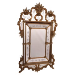 Miroir en verre de Murano « Giudecca » de style vénitien par Fratelli Tosi