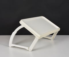 Giugiaro Design for Guzzini, New Reclining Bed Tray White in ABS, Italy, 1980s