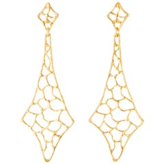 Giulia Barela 24 karat Gold Plated Bronze Tower Earrings