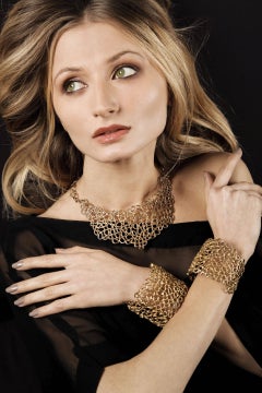 Giulia Barela Air Gold Plated Bronze Necklace
