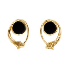 Giulia Barela Jewelry Infinity Earrings 18 Karat Gold