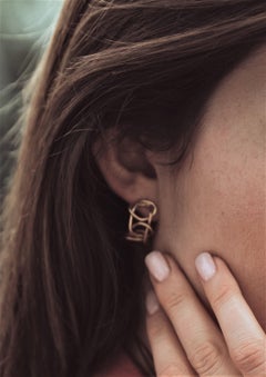 Giulia Barela Jewelry Knot Light Earring 18 Karat Gold