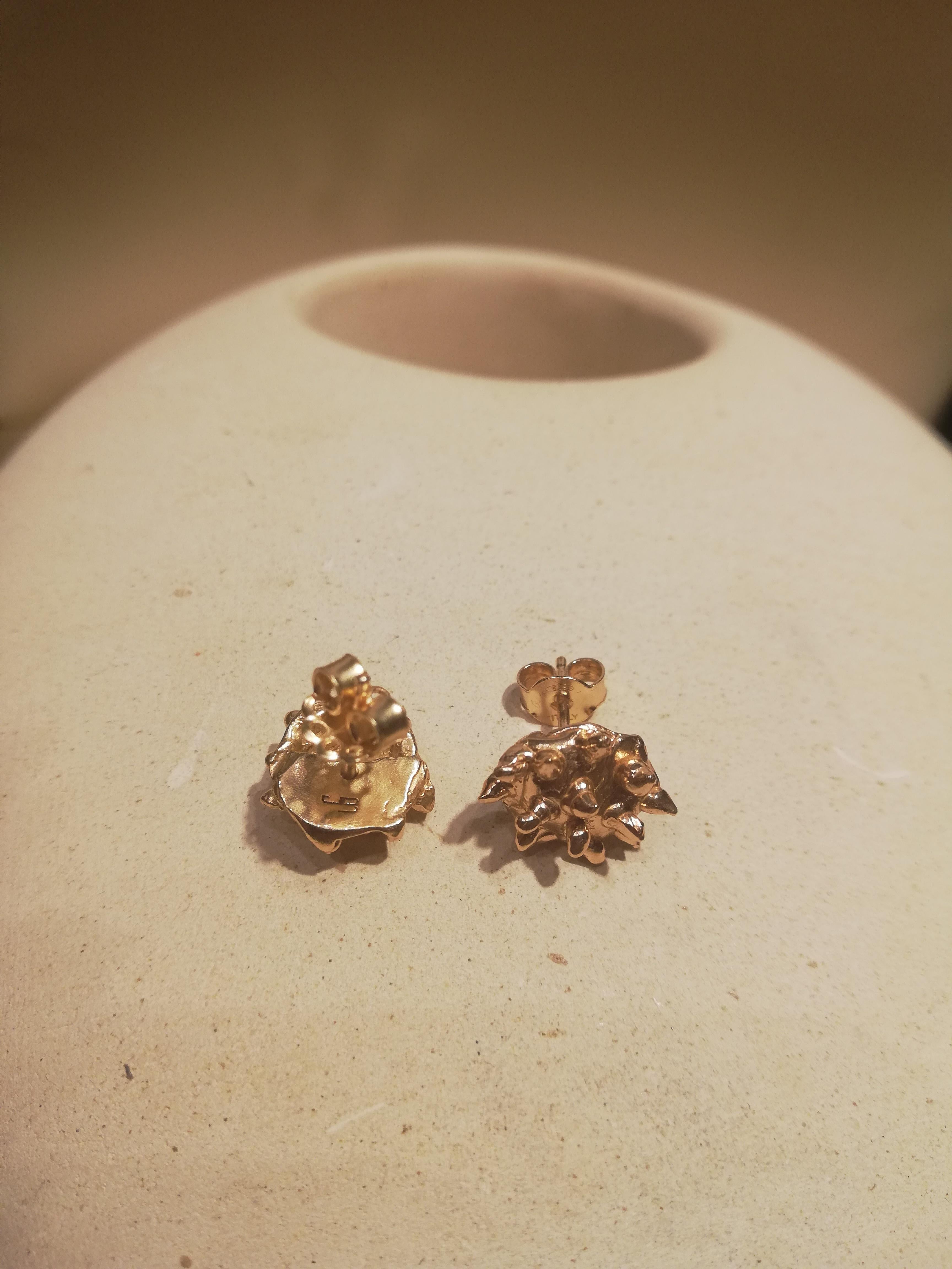 Giulia Barela Jewelry Lisa Earring 18 Karat Gold In New Condition For Sale In Rome, IT