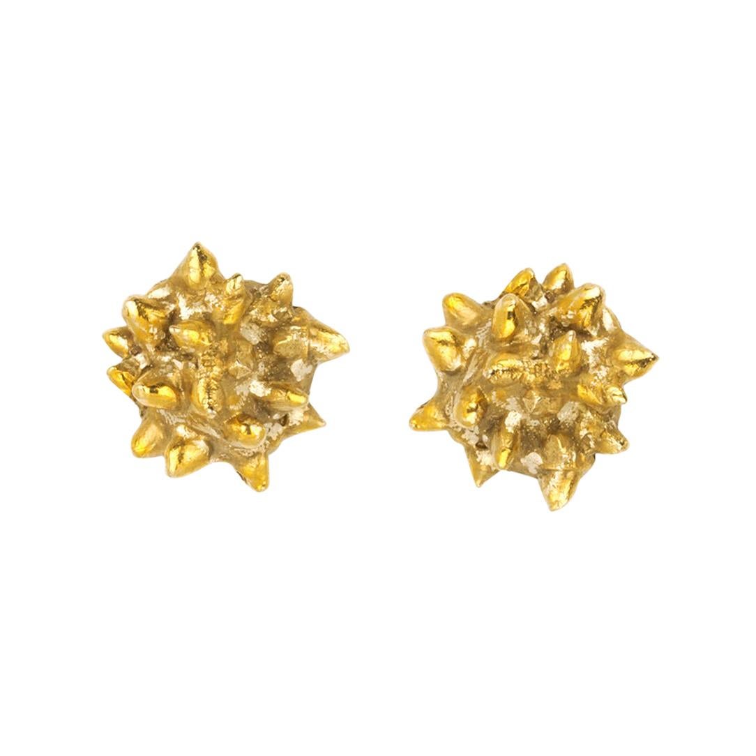 Giulia Barela Jewelry Lisa Earring 18 Karat Gold For Sale