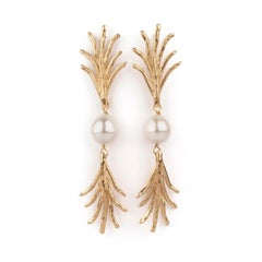 Giulia Barela Jewelry Madagascar Earrings Gold Plated Bronze