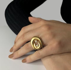 Giulia Barela Fine Silver Double Brancusi Ring