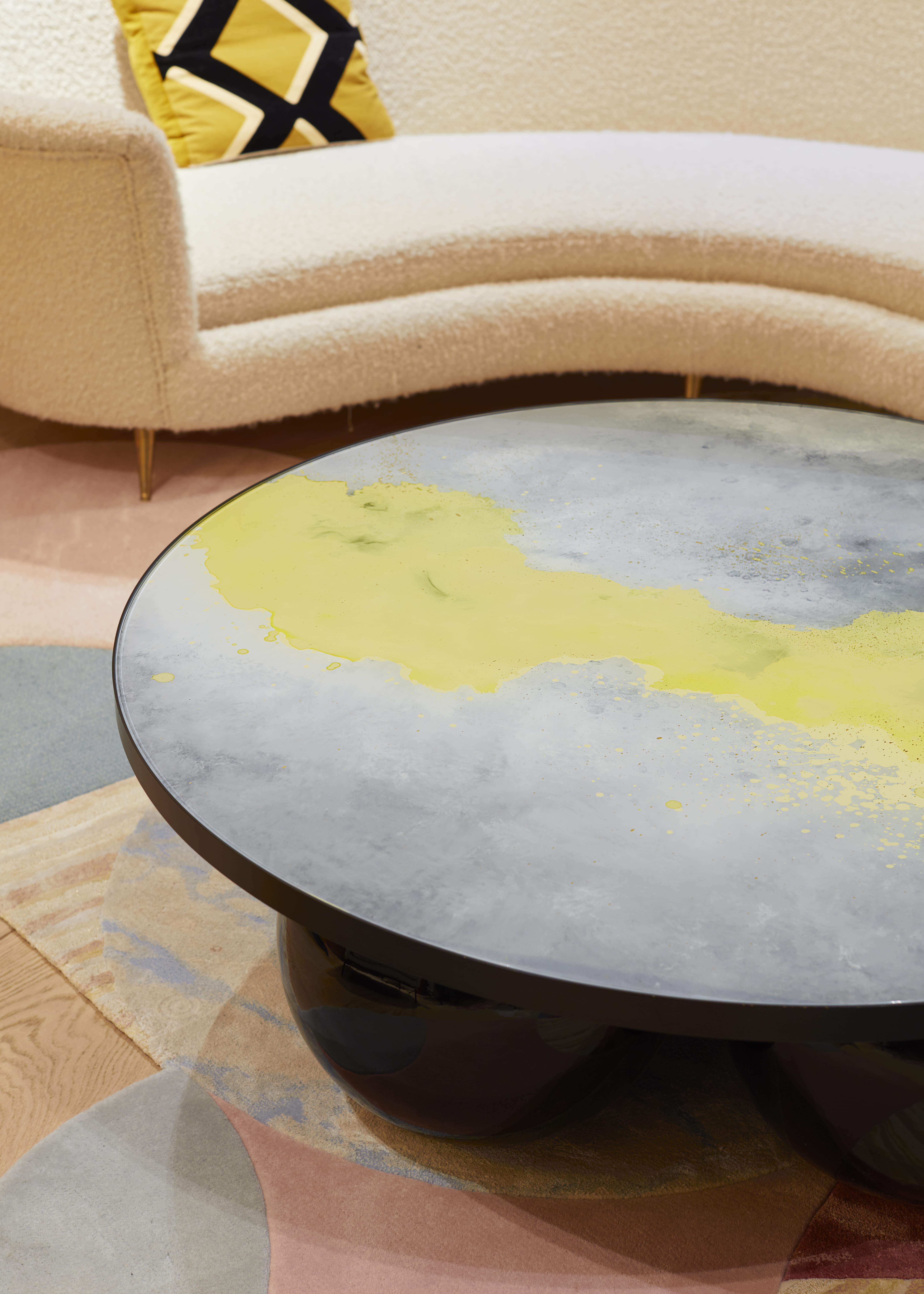 Laqué Table basse Giulia, Memphis, France, Le Berre Vevaud en vente